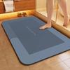Super Absorbent Diatomite Bath Mat - Non-Slip, Quick-Dry, Soft Shower Carpet, Machine Washable for Bathroom, Bedroom, Kitchen and Laundry Room