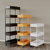 2/3/4 Layer Narrow Gap Storage Rack Kitchen Bathroom Shelves Organizer Mobile Slim Storage Cart with Wheel Trolley Save Space