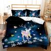 Home Bedding Single Double Bed Full Size Deer Print Pillowcase and Quilt Cover Bedding Home Decoration Bedding Large Bed Quilt Cover Full Size