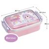 Skater Children's Lunch Box, 1 Tier, 450ml, Dome Shape, Fluffy, Antibacterial, Kids Lunch, Made In Japan, Licca-chan 23, Girls, RBF3ANAG
