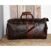 Handmade Leather Duffle Bag Engraved| Genuine Leather Weekender Bag For Men|Leather Travel Bag|Valentines