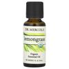 Organic Essential Oil, Lemongrass, 1 Fl Oz (30 Ml)
