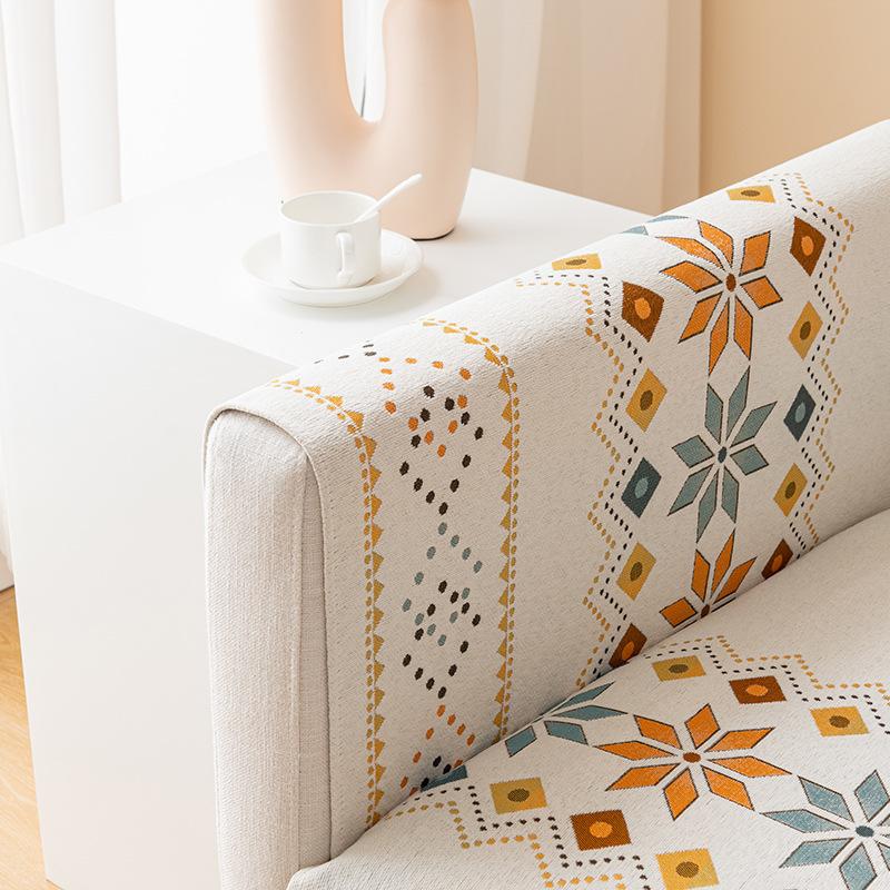 Chenille Sofa Cushion Leather Four Seasons Universal Simple Modern Cover Cloth Sofa Cover Light Luxury High-End Cushion Towel American Style