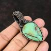 Chrysoprase Copper Pendant Copper Wire Wrapped Jewelry Gemstone Copper Jewelry Rainbow Moonstone Jewelry Gift For Mother Chrysoprase Jewelry