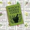 Witch's Herbal Notebook Vintage Spiral Bound Plant Journal with Bookmark Mystical Aesthetic Diary for Botany Notes