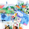 0-3 Years Old Baby Tail Cloth Book 6 Themed Forest Dinosaur Animal Palm Book Early Education Toy