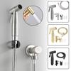 Handheld Bidet Sprayer Set Brushed Gold /Sliver /Black Toilet Bidet Faucet Sprayer Shower Stainless Steel Nozzle Self Cleaning