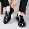 Slip-on Dress Shoes Comfy Moccasins Versatile Male Driving Footwear All-match Leather Loafers Thick Bottom Casual Office Flats