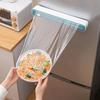 1pc Plastic Bag Holder, Plastic Cling Film Cutting Dispenser, MagneticCutting Box, Magnetic Refillable Plastic Packaging Dispenser