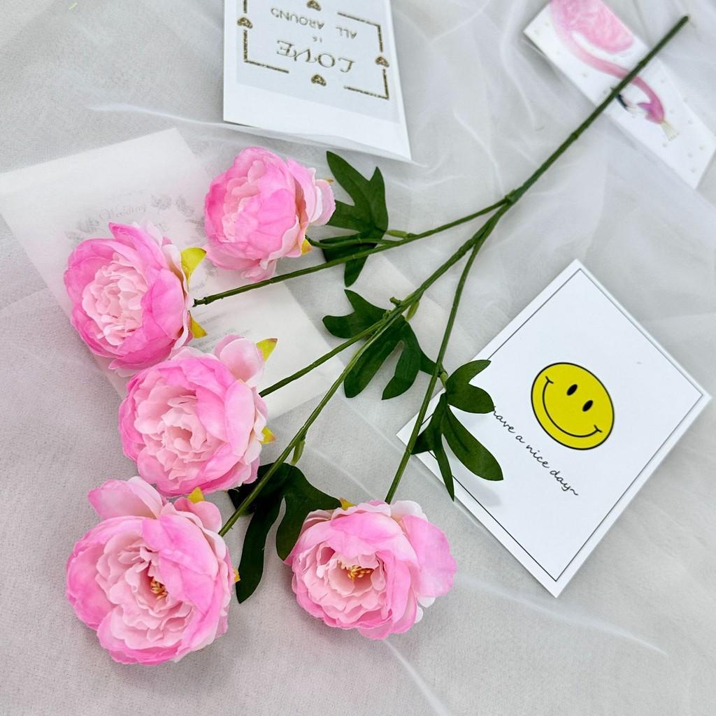 Flower Artificial Peony Wedding Hotel Restaurant Decoration Desktop Ornament