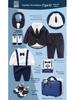 Royal Blue Baby Boy Gentleman Suit Gift Set for Autumn/Winter - Perfect for First Birthday, Full Moon, or Hundred Days Celebration