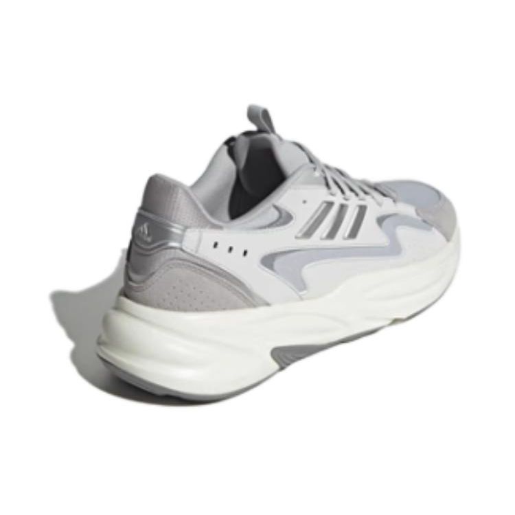 Adidas Ozwave Cloudfoam Shoes Comfortable Thick Sole Versatile Shock Absorption Non-Slip Low-Top Casual Shoes Unisex Shoes Silver White IF9692