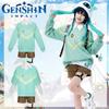 Wendy Impact Genshin Holiday Casual Wear Roleplaying Clothing Ornament Chest