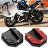 1pc Aluminum Alloy Motorcycle Bike Kickstand Extender Foot Side Stand Extension Foot Pad Support Plate Motorbike Accessories