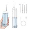Oral Irrigator Cordless Dental Water Flosser Suitable for Outdoor Travel White