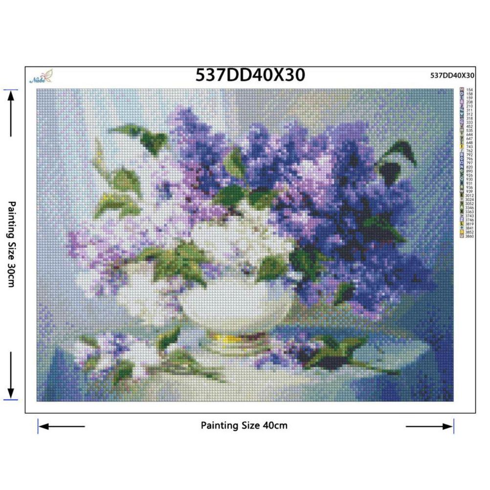 Diamant Painting Diamond Embroidery Vase Flower 5d Diy Diamond Painting Full Round New Arrivals