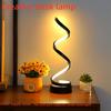 Table Lamps for Living Room,Modern Spiral Dimmable LED Table Lamp, Small Bedside Lamps, Nightstand Lamp for Bedroom Office Home