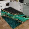 1Pcs Anti Fatigue Kitchen Rugs Luxury Green Marble Waterproof Non-Slip Thick Cushioned Kitchen Mat Heavy Duty Comfort Standing Mat for Kitchen