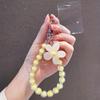 Phone Anti-lost Lanyard Key Short Wrist Pendant Colorful Macaron Round Bead Pendant Women's Hand-held Chain Mobile Phone Lanyard
