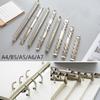 Notepad Accessory Metal Binder Clip Loose-leaf File Folder Ring Binder Notebook Binding Hoops