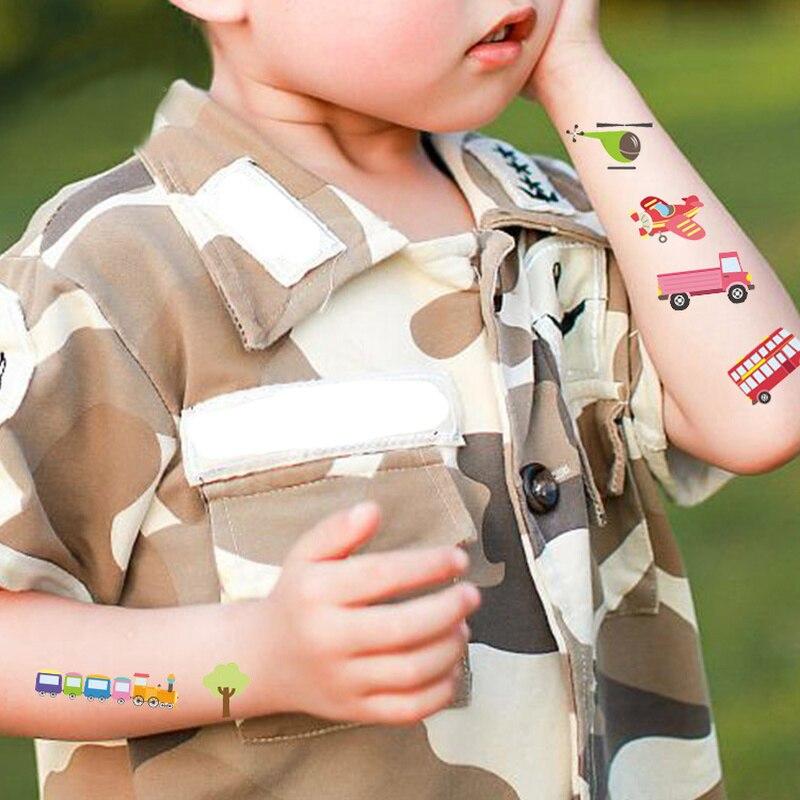 1pcs Fake Tattoo Stickers Cartoon Car Temporary Tattoo Kids Children Hands Arm DIY Body Art Temporary Tattoo Sticker