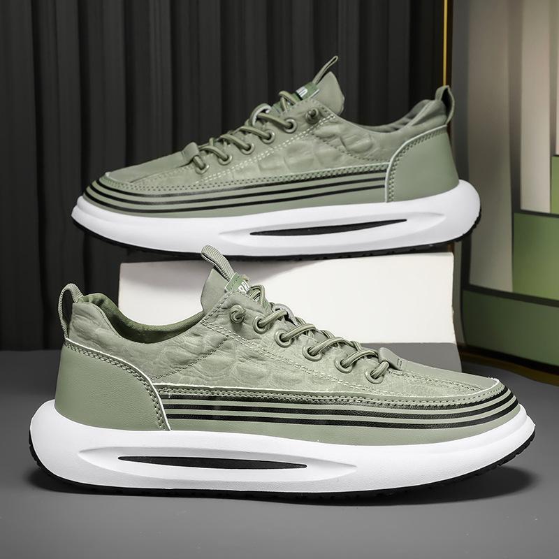 2024 New Comfortable and Lightweight Running Shoes Men's Lightweight Shock Absorption Jogging Sports Versatile Student Color Matching Trendy Shoes