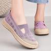 Shoes Women's Shoes Versatile New Casual Shoes Breathable Fly-woven Single Shoes Soft Sole Comfortable Mother Shoes Shallow Mesh Shoes