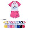 Kids Girls Anime Cartoon POP Singer Super Star Zoey Rumi Mira Print Short Sleeves T-Shirt Shorts Pants Casual Clothes Set