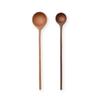 Eda Wooden Measuring Spoon Duki OKUDAIRA BASE Design Set of 1 Tablespoon Each Wooden Coffee Spoon Tea Spoon Stirrer Long 22cm Gift [Ki Official]