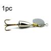 1/2/5pc Hot Sequins Durable Crank Bait Spoon Spinner Treble Hook Fishing Lure