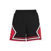 Color Block Logo Print Elastic Waist Straight Shorts Women Shorts Black DD0288-010