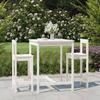VidaXL 3 Pcs Garden Bar Set White Solid Pine Wood, Bar Set, Furniture Set, Bar Set 3154736