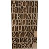 Assortment of Letters and Numbers - MDF - Black - Decorative - Mixed - Interior