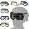 Tactical Anti Fog Goggles Anti-Scratch Lens Goggles Glasses 2 Modes Safety Goggles for Airsoft Paintball Hunting Hiking