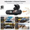 Car DVR 1080P Dash Cam NEW 360° 3/4 Channel Driving Camera with Front Left Right Rear Night Vision 2.0 Car Assecories