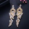 2 Pieces Of Women's Trendy Long Tassel Leaf Earrings, Outdoor Travel, Carnival, Party, Holiday Dressing Gifts