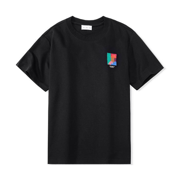 New American Casual Printed Short-sleeved Retro Loose T-shirt for Men's Summer Couple Top T-shirt