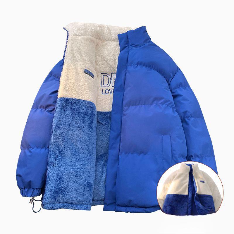 Double-sided Cotton-padded Clothes, Loose and Thickened Warm Cotton Clothes, Trendy Casual Loose Coats