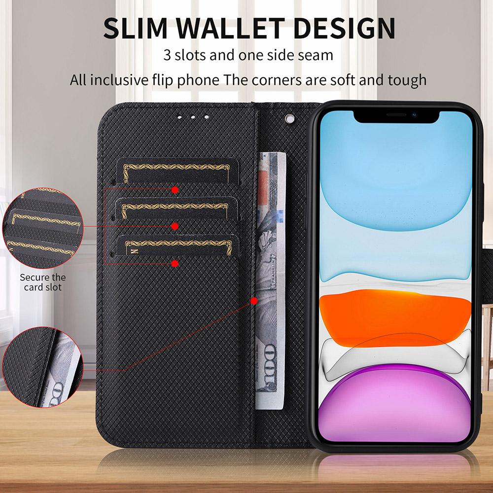 Diamond Pattern PU Leather Full Body Shockproof Wallet Flip Case Cover with Card Slot Holder For Moto G72 E22 G32 G62 G42 G22 G200 E20 E40 Motorola