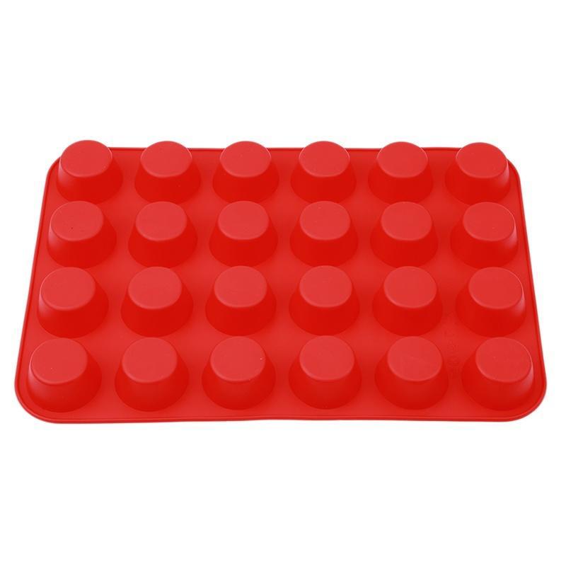 Hanyu Silicone Muffin Cupcake Baking Pan Set Blue Top Home Rubber Trays Molds