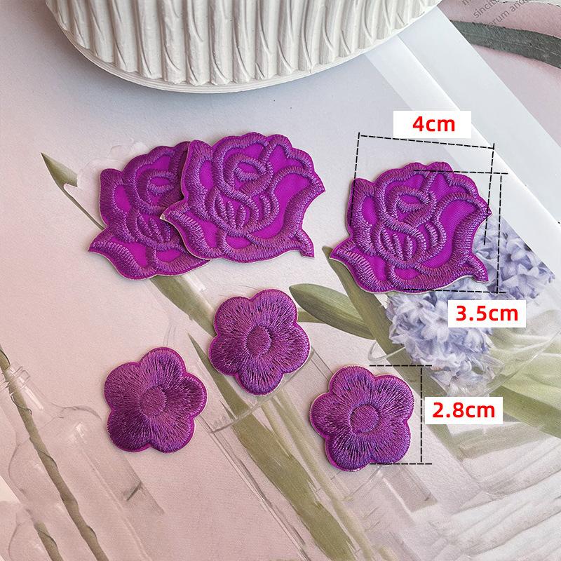 Rose Plum Embroidery Hole Patch Patch Duvet Appliqué Hotel With Versatile Tablecloth Curtains Decorative Flowers