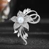 High-End Floral Brooch Corsage: Niche Design Suit Pin for Women