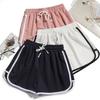 Girl Shorts Thin Wide Leg Drawstring Elastic Waist Casual Mid Waist Short Pants Running Yoga Sportwear