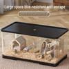 Golden Hamster Luxury Acrylic Villa - Transparent Breeding Cage with Spacious Bedroom