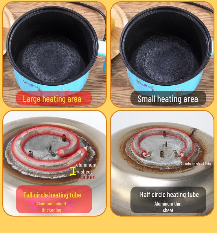 Mini Electric Cooker: Multifunctional Frying Pan & Hot Pot for Dorms and Homes