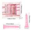 Fruit Lip Gloss 4 Pcs Set Lip Moisturizing Lip Glaze Moisturizing Hydrating Lip Oil Makeup