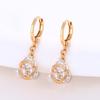Zircon High-end Retro Earrings Falling Temperament Female Wedding Earrings