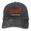 Who Still Rock Baseball Caps Peaked Cap 1981 40th Anniversary Sun Shade Hats for Men