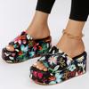 Women's Beach Slippers 2024 Summer Fashion Bohemia Wedges Slippers for Women  Platform High-heeled Slippers Women Shoes for 2024