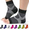 1 Pair Plantar Fasciitis Socks with Arch Support for Men Women Toeless Compression Socks Foot Pain Relief, Ankle Swelling